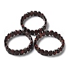 Dyed & Heated Natural Red Tiger Eye Beaded Stretch Bracelet G-E010-01-11-2
