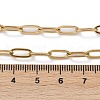 Ion Plating(IP) 304 Stainless Steel Paperclip Chain Necklace for Women X-NJEW-C011-03G-2
