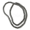 Electroplated Natural Lava Rock Beads Strands G-L606-C02-01D-3