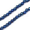 Electroplate Synthetic Magnetic Hematite Beads Strands G-A263-B01-02F-1