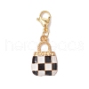 Bag Alloy Enamel Pendant Decoration HJEW-JM02935-4