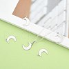 Non-Tarnish Crescent Moon Stainless Steel Charms Pendants X-STAS-Q168-06-5