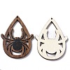 Halloween Theme Single Face Printed Aspen Wood Big Pendants WOOD-G015-05A-2