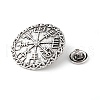 Tibetan Style Alloy Brooches JEWB-O016-02AS-3