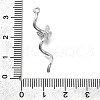 Brass Micro Pave Cubic Zirconia Pendants KK-D312-07P-3