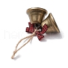 Iron Bell Pendant Decoration HJEW-JM02231-4