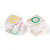 Transparent Acrylic Beads TACR-T028-56-2