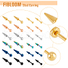 FIBLOOM 24Pcs 12 Style 303 Stainless Steel Cartilage Earrings EJEW-FI0002-49-3