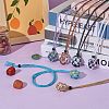 Braided Waxed Cotton Thread Cords Macrame Pouch Necklace Making AJEW-SW00022-03-4