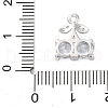 Brass Micro Pave Cubic Zirconia Charms KK-A240-20P-3