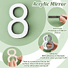 CREATCABIN 10Pcs 10 Style Acrylic Mirror Wall Stickers AJEW-CN0001-55-3