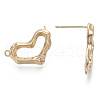 Brass Stud Earring Findings KK-R130-039A-NF-2