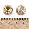 Golden Plated Alloy Enamel European Beads FIND-E046-08G-3