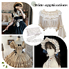 MAYJOYDIY US 3 Yards Cotton Flower Embroidery Pleated Lace Ribbon OCOR-MA0001-14B-6