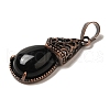 Natural Obsidian Pendants G-H065-01R-23-2