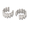 Brass Cuff Earrings for Women EJEW-B057-03P-2