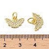 Rack Plating Brass Micro Pave Cubic Zirconia Pendants KK-K377-61G-3