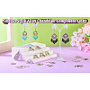 96Pcs 16 Style Tibetan Style Alloy Chandelier Component Links FIND-TA0002-58-17