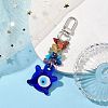 Evil Eye Blue Glass Pendant Decooration HJEW-JM01967-02-2