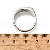 304 Stainless Steel Rectangle Finger Rings for Women RJEW-B120-01P-3