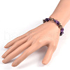 Chips Gemstone Beaded Stretch Bracelets BJEW-JB01824-05-3