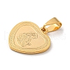 Ion Plating(IP) 304 Stainless Steel Pendants STAS-D024-03G-2