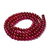 Two Tone Crackle Glass Beads Strands CCG-Q002-8mm-M-2