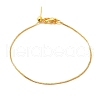 Rack Plating Brass Box Chain Adjustable Slider Bracelets Making for Women BJEW-G735-10G-1