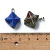 Natural & Synthetic Mixed Gemstone Pendants G-P519-03P-3