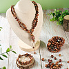400Pcs 4 Styles Natural Wood Beads WOOD-TA0001-71-9