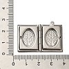 Tarnish Resistant 304 Stainless Steel Locket Pendants STAS-Q300-01C-P-3