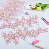 Flower Polyester Embroidery Lace Appliques DIY-WH20011-03C-4