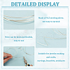 BENECREAT 1Pc Flat 925 Sterling Silver Wires STER-BC0002-25A-4