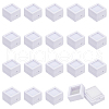 Acrylic Square Loose Diamond Box with Visible Window CON-WH0088-76A-01-1