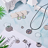  DIY Blank Dome 304 Stainless Steel Pendant Making Kits DIY-TA0011-82-17