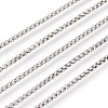 3.28 Feet 304 Stainless Steel Box Chains X-CHS-L017-07D-1