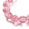 Transparent Glass Beads Strands GLAA-F114-02B-09-3