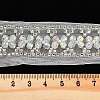 Polyester Flower Lace Trims OCOR-A007-13-3