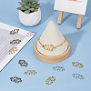 DICOSMETIC 72Pcs 3 Colors Tibetan Style Alloy Linking Rings FIND-DC0005-71-5