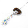 Natural Tiger Eye Big Pendants G-N333-008D-2