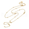 304 Stainless Steel Infinity Y Necklaces NJEW-R026-21G-4