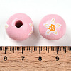 Easter Theme Printed Wood Beads WOOD-T032-22U-3