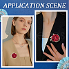 Rose Flower Cloth Brooches JEWB-WH0023-65G-4