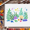Large Plastic Reusable Drawing Painting Stencils Templates DIY-WH0202-228-6