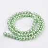 Eco-Friendly Dyed Glass Pearl Bead Strands HY-A008-6mm-RB008-2