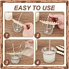 20Pcs Wood Candle Wick Stabilizers WOOD-FG0001-47-3