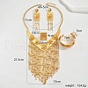 Luxurious Exaggerated Iron Jewelry Set for Bride Wedding Party Gift XQ2631-1