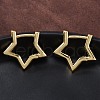 Brass Huggie Hoop Earrings EJEW-F245-03G-4