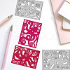 Carbon Steel Cutting Dies Stencils DIY-WH0309-2041-4