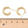 C-Shaped Brass Stud Earrings EJEW-A132-06G-5